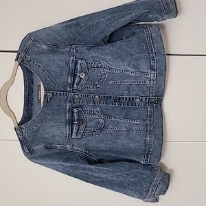 Torrid crop jean jacket